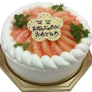 季節限定　白桃たっぷりデコレーション(7月頃)